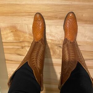 Tony Lama Ostrich Cowboy boots size 7